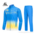 Groothandel nieuwste ontwerpmode rood en blauw tracksuit